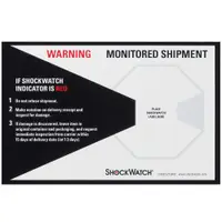 ShockWatch® Companion Labels, White/Black, 200/Case