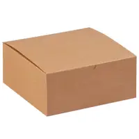 Gift Boxes, 8" x 8" x 3 1/2", Kraft, 100/Case