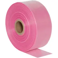 Anti-Static Poly Tubing, 4 Mil, 8" x 1075', Pink, 1/Roll