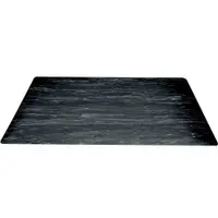 Marble Anti-Fatigue Mats, 2' x 10', Black, 1/Each