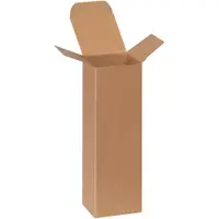 Reverse Tuck Folding Cartons, 2 1/2" x 2 1/2" x 8", Kraft, 250/Case