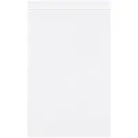 Reclosable 2 Mil Poly Bags, 6" x 9", White, 1000/Case