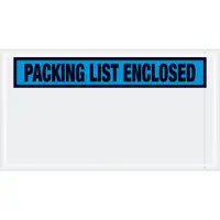 Tape Logic® "Packing List Enclosed" Envelopes, 5 1/2" x 10", Blue, 1000/Case