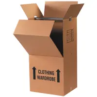Wardrobe Box Combo Pack, Kraft, 3/Case