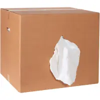 Box of Premium T-Shirt Rags, White, 440/Case, 50 Lbs/Case