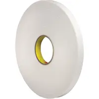 3M™ 4466 Double Sided Foam Tape, 1/2" x 36 yds., 1/16", White, 1/Case