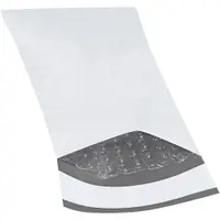 Bubble Lined Poly Mailers, 4" x 8", White, 500/Case