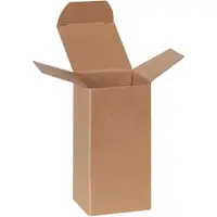 Reverse Tuck Folding Cartons, 2" x 2" x 4", Kraft, 1000/Case