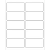 Tape Logic® Rectangle Laser Labels, 4" x 2", Glossy White, 1000/Case