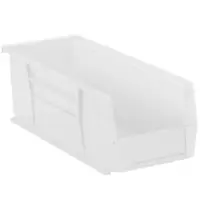Plastic Stack & Hang Bin Boxes, 14 3/4" x 5 1/2" x 5", Clear, 12/Case