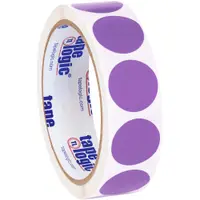 Tape Logic® Inventory Circle Labels, 1", Purple, 500/Roll