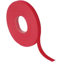 Velcro® Self-Grip Straps, 3/4" x 75', Red, 1/Case