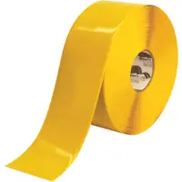 Mighty Line™ Deluxe Safety Tape, 60 Mil PVC, 4" x 100', Yellow, 1/Case