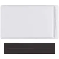 SUPERSCAN® Magnetic Vinyl Envelopes, 3" x 5", Clear, 50/Case