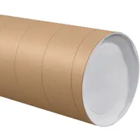 Jumbo Mailing Tubes, 8" x 48", Kraft, 10/Case