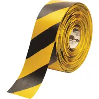 Mighty Line™ Deluxe Safety Tape, 60 Mil PVC, 4" x 100', Yellow/Black, 1/Case