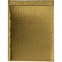 Glamour Bubble Mailers, 13" x 17 1/2", Gold, 100/Case
