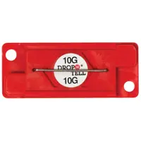 Drop-N-Tell® Indicator, 10G, Red, 25/Case