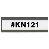 Magnetic "C" Channel Cardholders, 1" x 3", Black, 25/Case