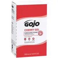 GOJO® Cherry Gel Pumice Hand Cleaner, 2000 mL, Red, 4/Case