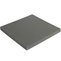 Soft Foam Sheets, 2" x 12" x 12", Charcoal, 24/Case