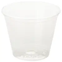 Dixie® Crystal Clear Plastic Squat Cups, 9 oz., 2 7/8" x 3 5/8", 1000/Case