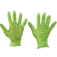 Best® N-Dex® Nitrile Gloves, Accelerator Free, Medium, Green, 100/Case