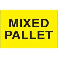 Tape Logic® Labels, "Mixed Pallet", 2 x 3", Fluorescent Yellow, 500/Roll