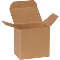 Reverse Tuck Folding Cartons, 3" x 2" x 3", Kraft, 500/Case