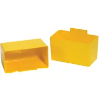 Shelf Bin Cups, 5 1/8" x 2 3/4" x 3", Yellow, 48/Case
