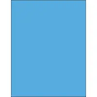 8 1/2 x 11" Fluorescent Blue Rectangle Laser Labels 100 SHEETS