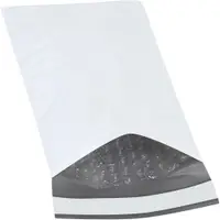 Bubble Lined Poly Mailers, 5" x 10", White, 25/Case