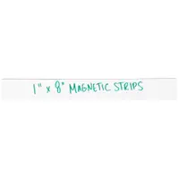 Warehouse Labels, Magnetic Strips, 1" x 8", White, 25/Case
