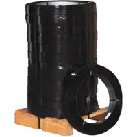 Regular-Duty Steel Strapping, 1/2" x .015 Gauge x 3,930', Black, 100Lbs./Coil