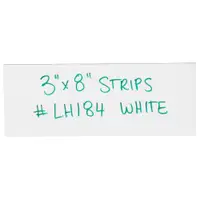 Warehouse Labels, Magnetic Strips, 3" x 8", White, 25/Case