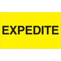 Tape Logic® Labels, "Expedite", 3" x 5", Fluorescent Yellow, 500/Roll