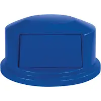 Rubbermaid® Brute® Domed Trash Can Lid, 44 Gallon, 13" x 25", Blue, 1/Each