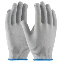 ESD Uncoated Nylon Gloves, Small, White, 12 Pairs/Case