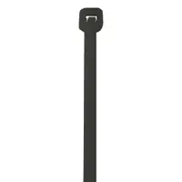 UV Cable Ties, 50#, 12", Black, 1000/Case