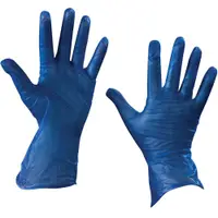 Vinyl Gloves, Powder Free, 5 Mil, Medium, Blue, 100/Case