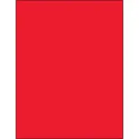Tape Logic® Rectangle Laser Labels, 8 1/2" x 11", Fluorescent Red, 100/Case