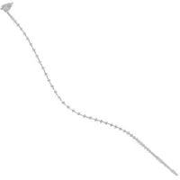 Beaded Security Ties, 5", White, 5000/Case