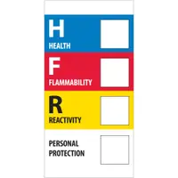 Tape Logic® Labels, "Health Flammability Reactivity", 1" x 2", Multiple, 500/Roll