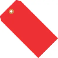 Shipping Tags, 13 Pt., 6 1/4" x 3 1/8", Red, 1000/Case