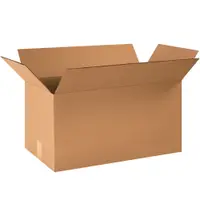 Heavy-Duty Boxes, 24" x 12" x 12", Kraft, 25/Bundle; 125/Skid