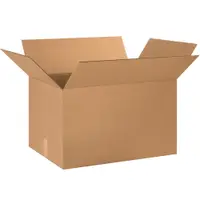 Corrugated Boxes, 24" x 16" x 14", Kraft, 20/Bundle