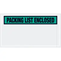 Tape Logic® "Packing List Enclosed" Envelopes, 5 1/2" x 10", Green, 1000/Case