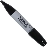 Sharpie® Chisel Tip Permanent Markers, Black, 12/Case