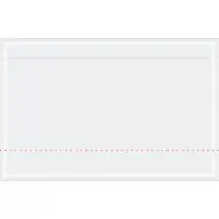 Tape Logic® "Clear Face" Document Envelopes, 10 3/4" x 6 3/4", Clear, 500/Case