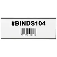 Magnetic "C" Channel Cardholders, 3" x 8", Black, 25/Case
